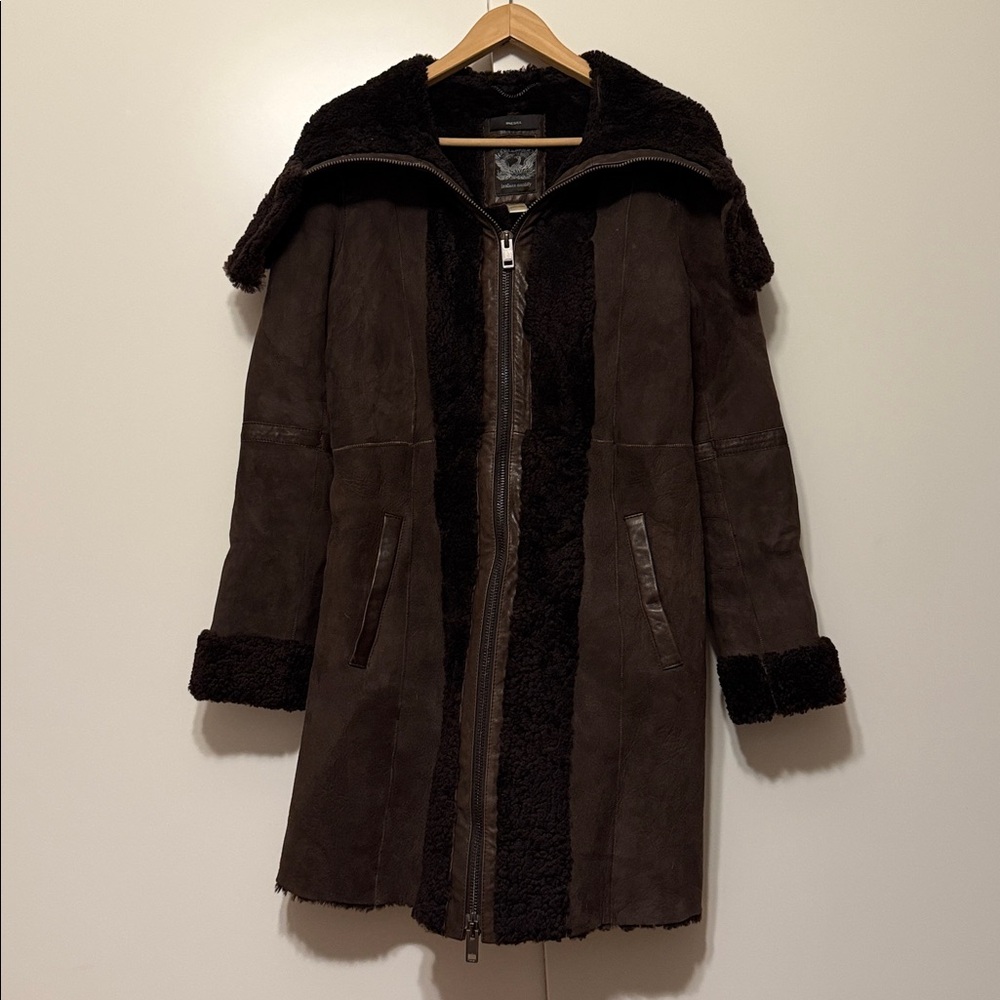 Diesel Dark Brown Leather Jacket